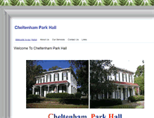 Tablet Screenshot of cheltenhamparkhall.com
